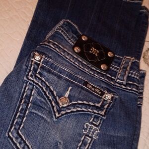 Vintage Y2K Miss Me Jeans Pants  Distressed Relaxed Boot Cut Women's 29
